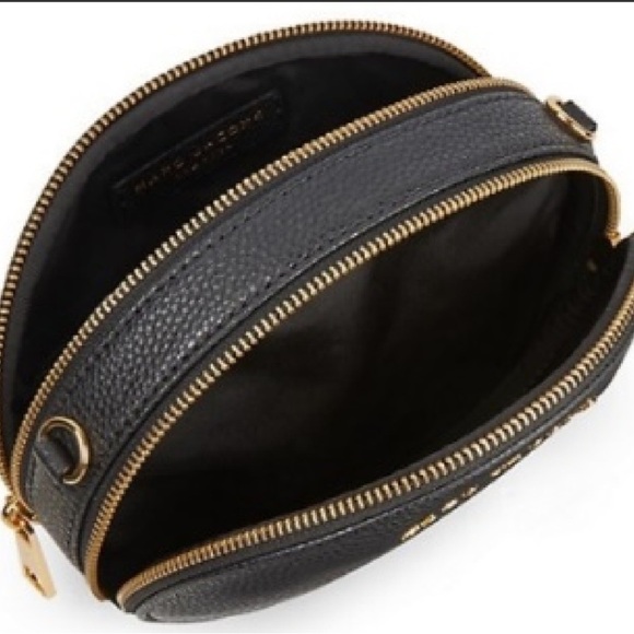 Marc Jacobs Black Pebbled Leather Crossbody Bag versatile 2 compartment - Picture 4 of 9